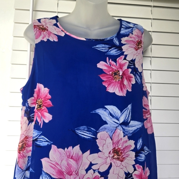 JH Floral Shift Dress Pullover Style Sz 12 - Picture 5 of 12
